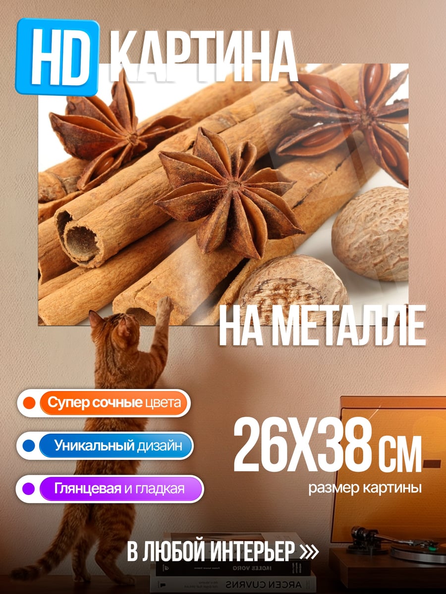 Картина на металле Пряности для глинтвейна