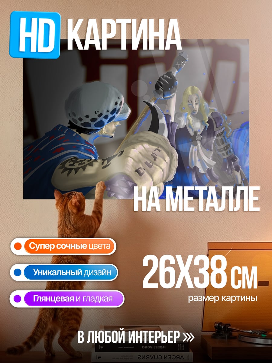 Картина на металле Аниме персонажи