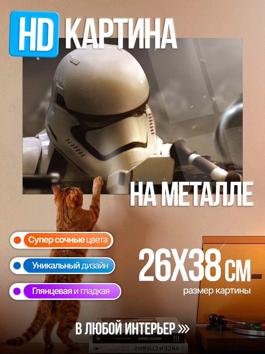 Картина на металле Штурмовик