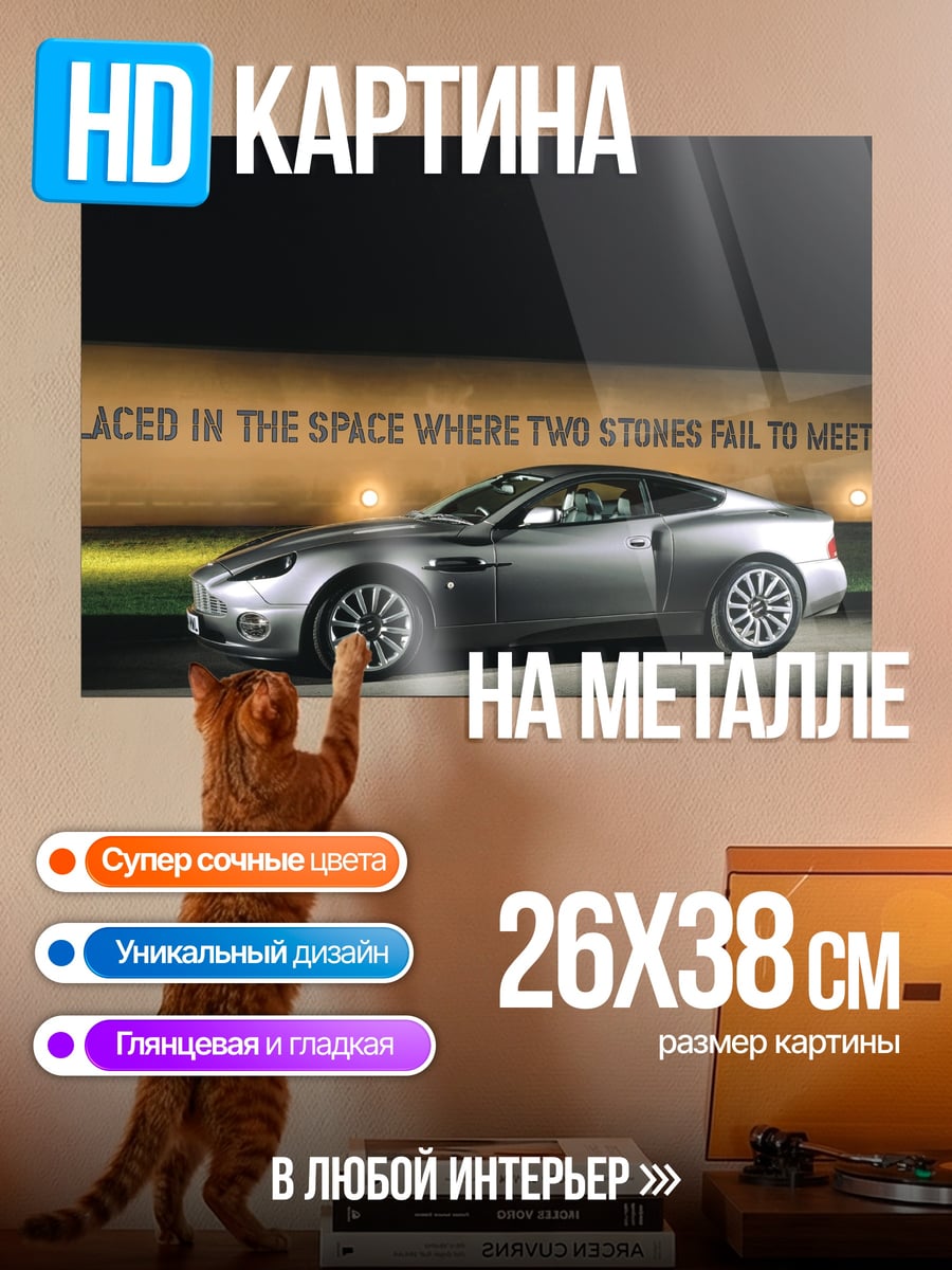 Картина на металле Скорость и стиль