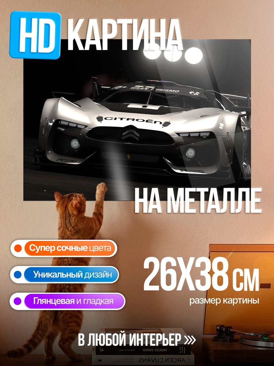 Картина на металле концепткар Citroen
