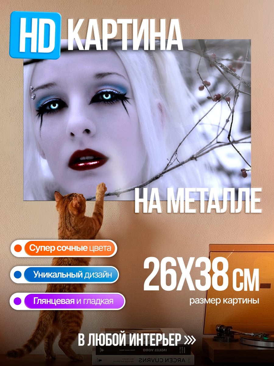 Картина на металле Ледяная королева