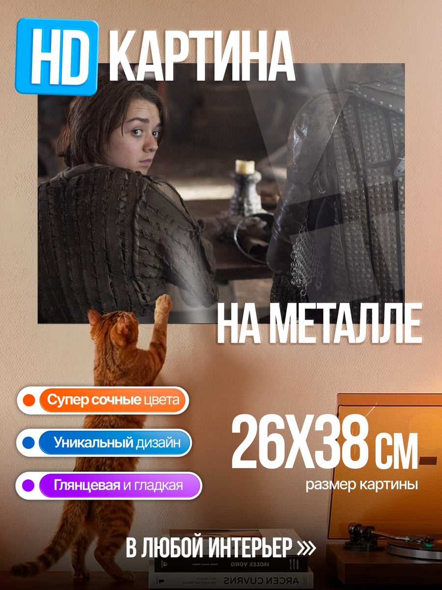 Картина на металле Арья Старк Игра Престолов