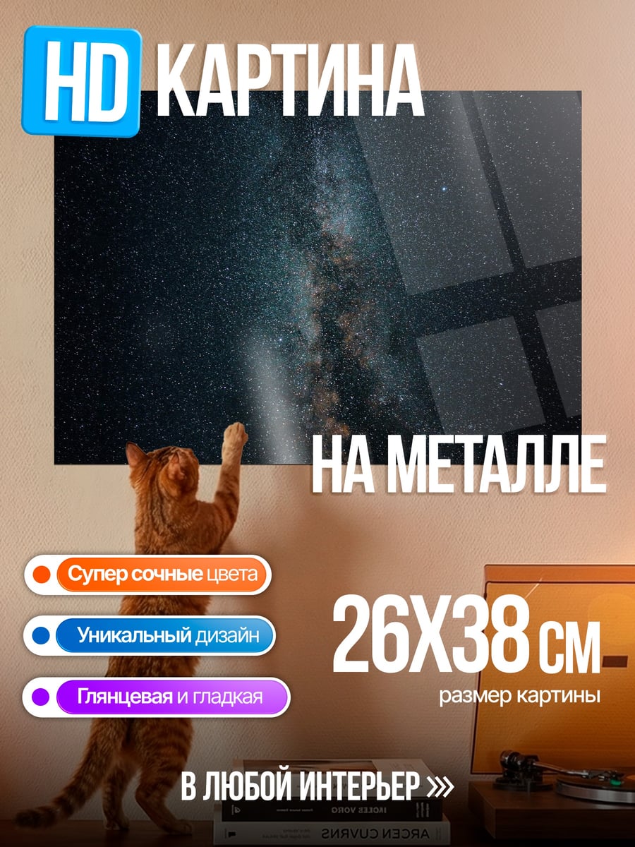 Картина на металле Млечный путь