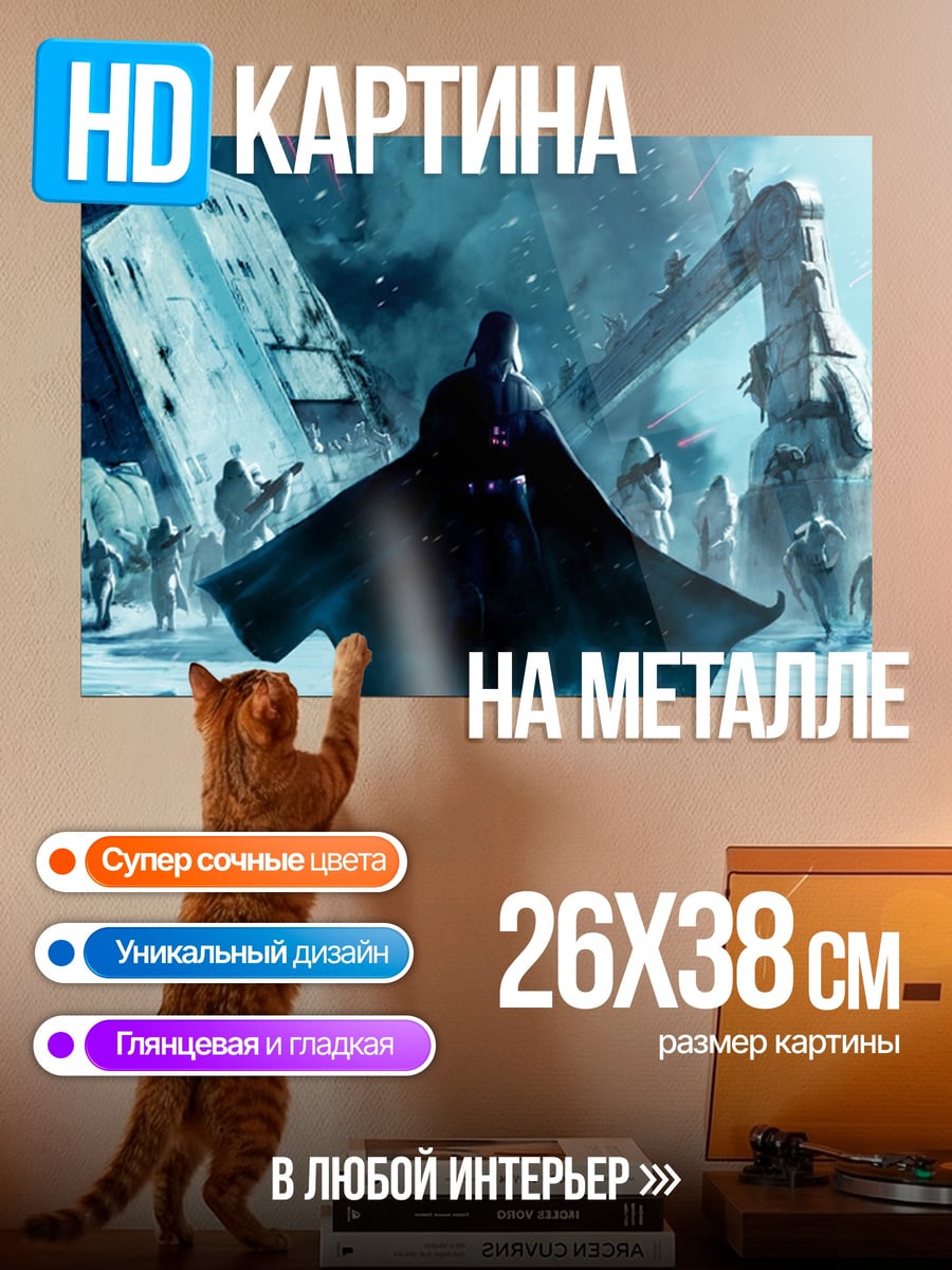 Картина на металле Дарт Вейдер на Хоте