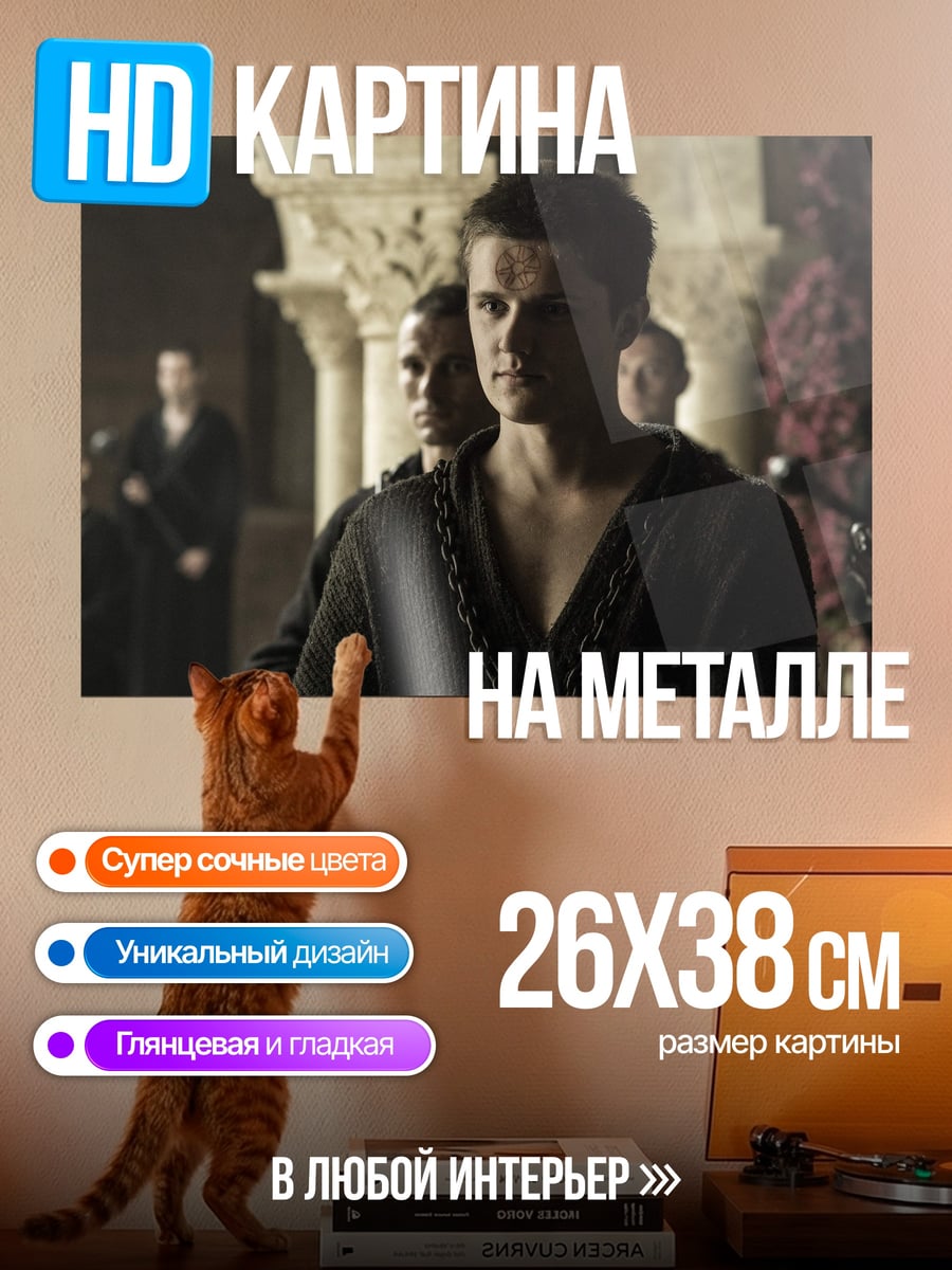 Картина на металле Молодой маг