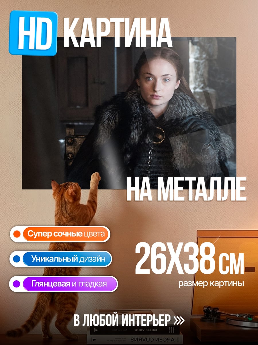 Картина на металле Санса Старк