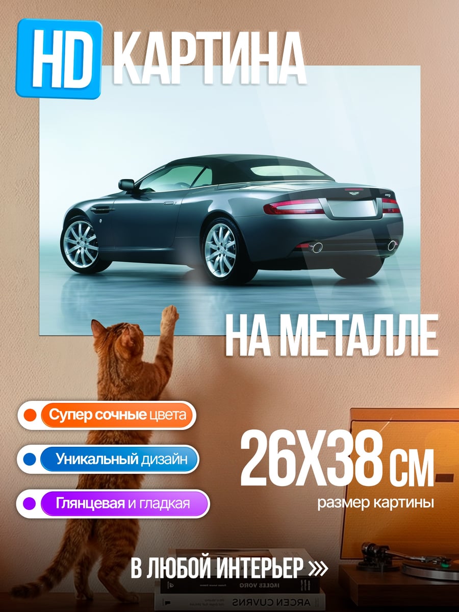 Картина на металле седан кабриолет