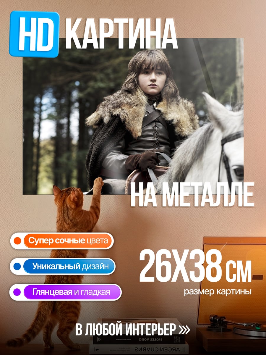 Картина на металле Джон Сноу