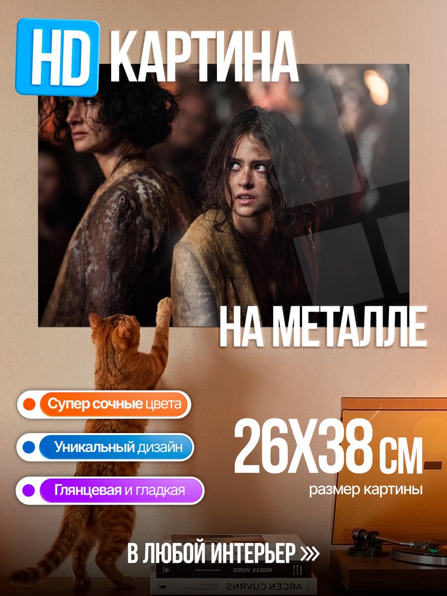 Картина на металле Две женщины