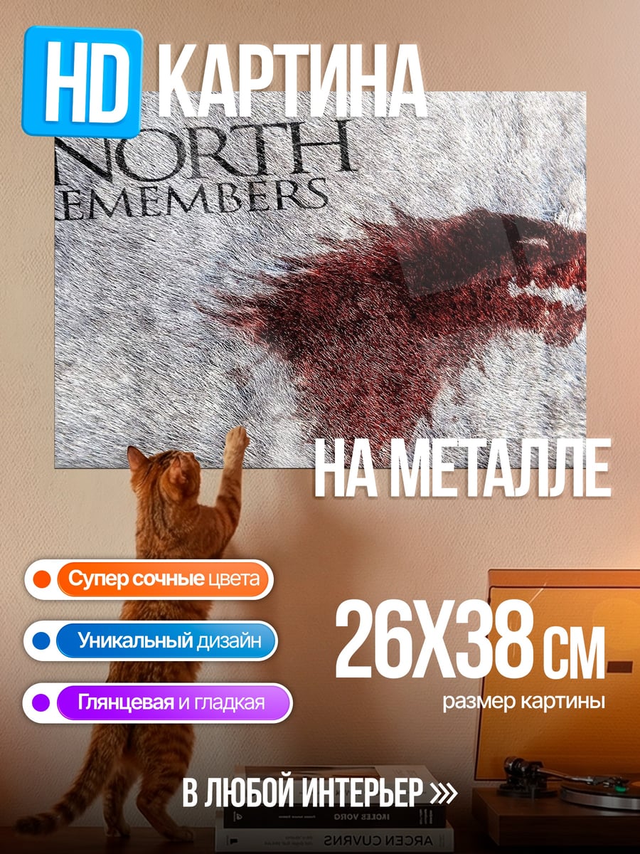 Картина на металле Север помнит