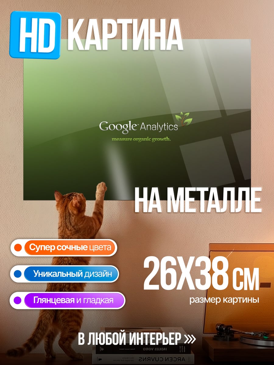 Картина на металле Google Analytics