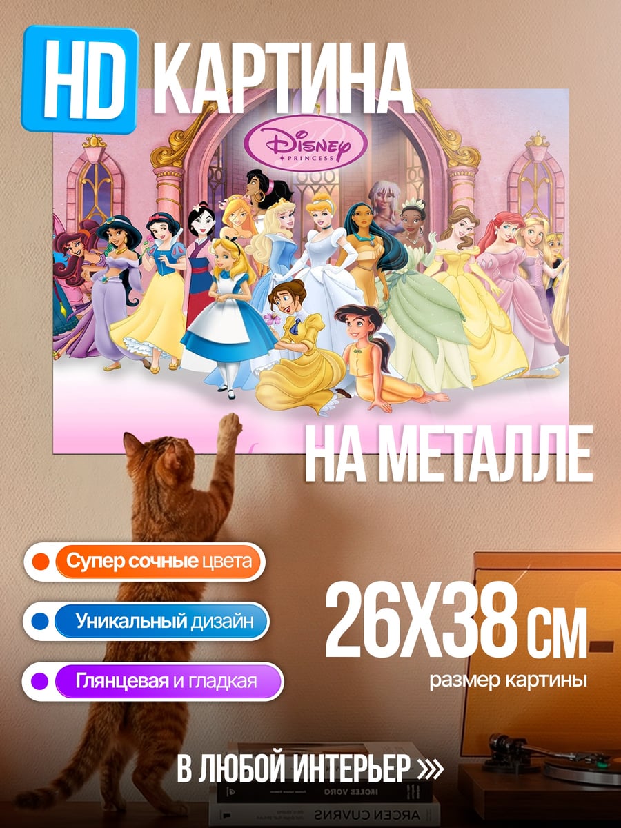 Картина на металле Дисней Принцессы