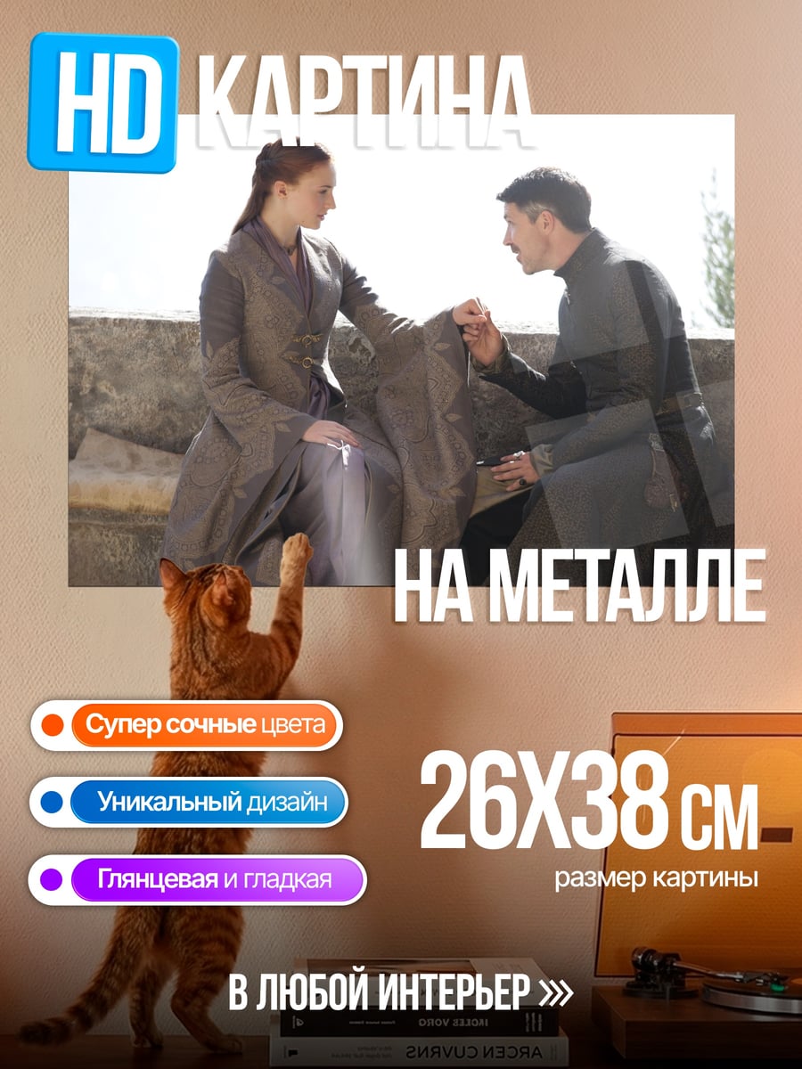 Картина на металле Санса Старк