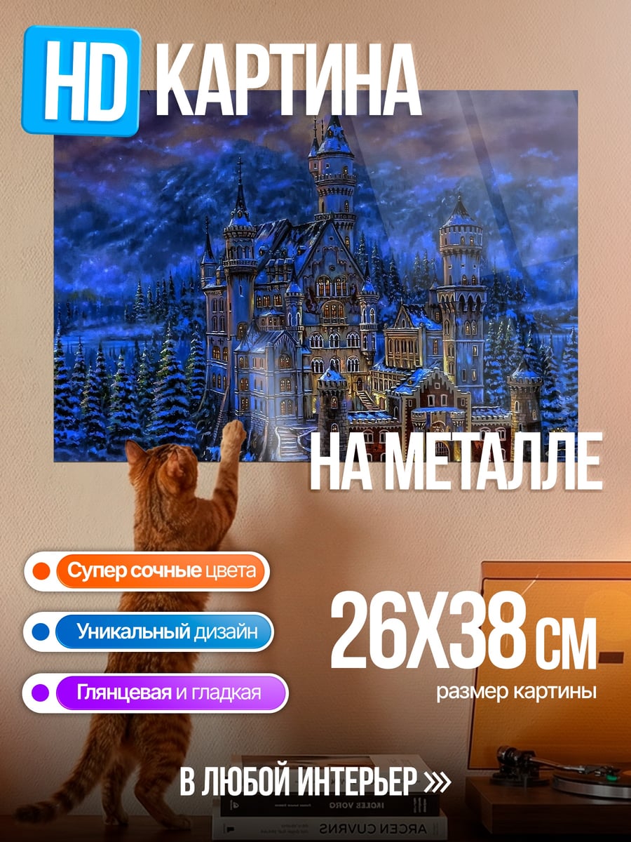 Картина на металле Зимний замок