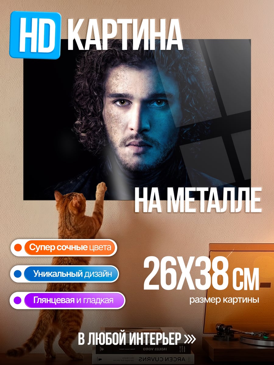 Картина на металле Джон Сноу