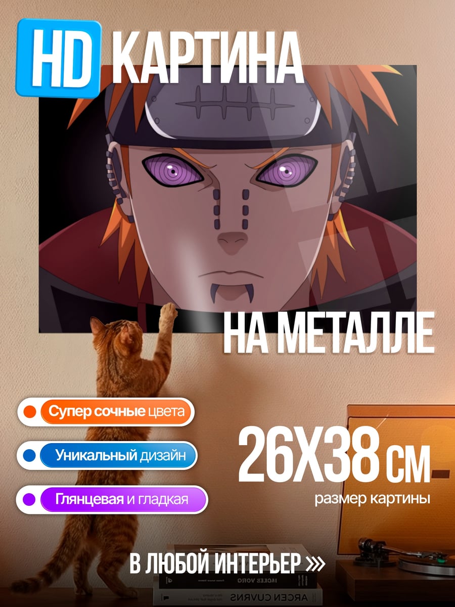 Картина на металле Пейн глаза Риннеган
