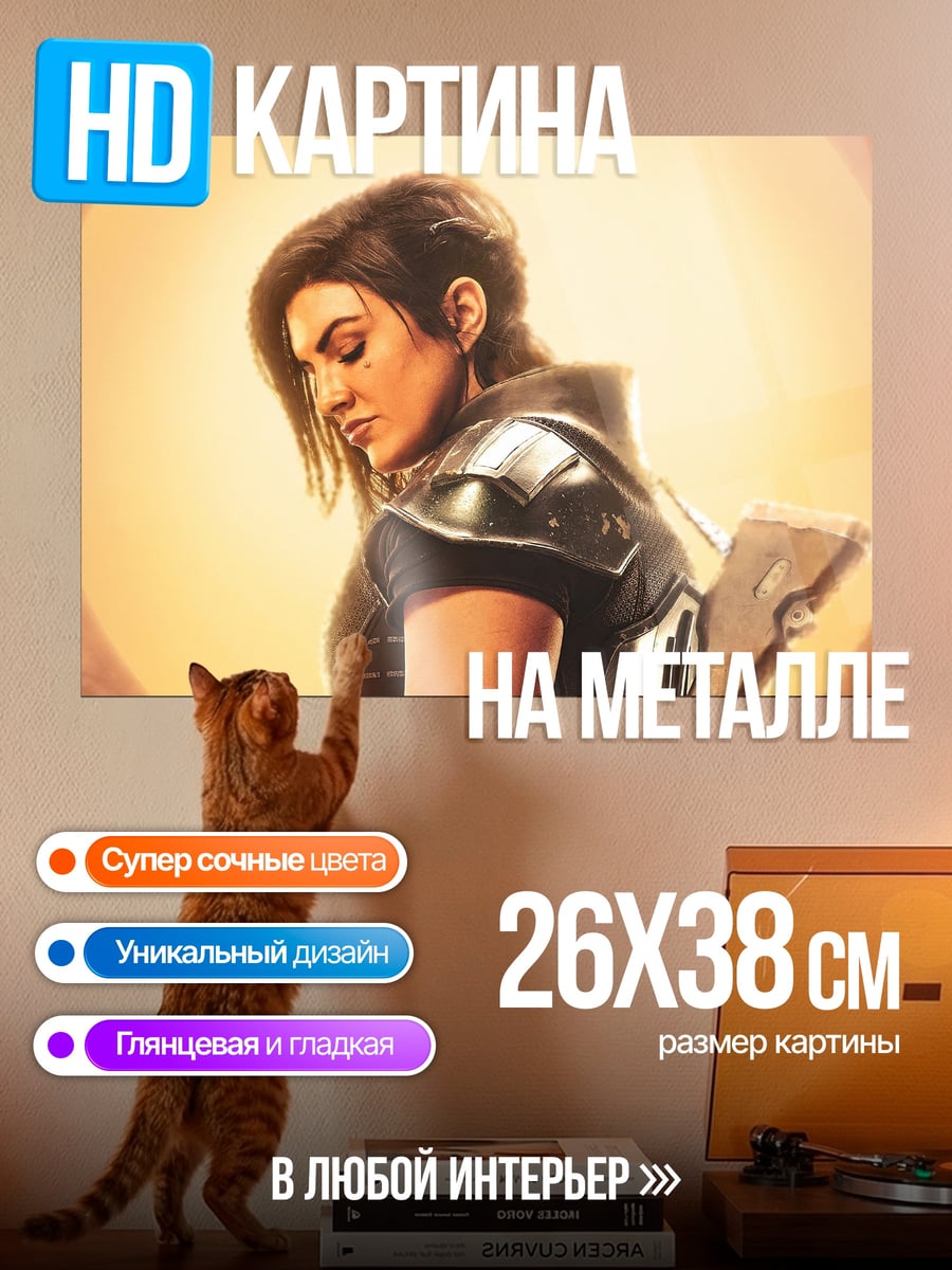 Картина на металле Воин пустыни