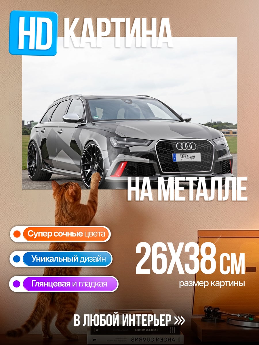 Картина на металле спортивный Audi RS6