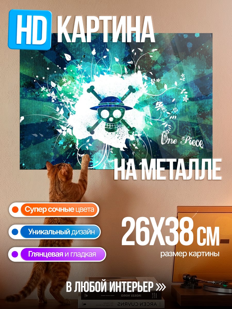Картина на металле Веселый Роджер