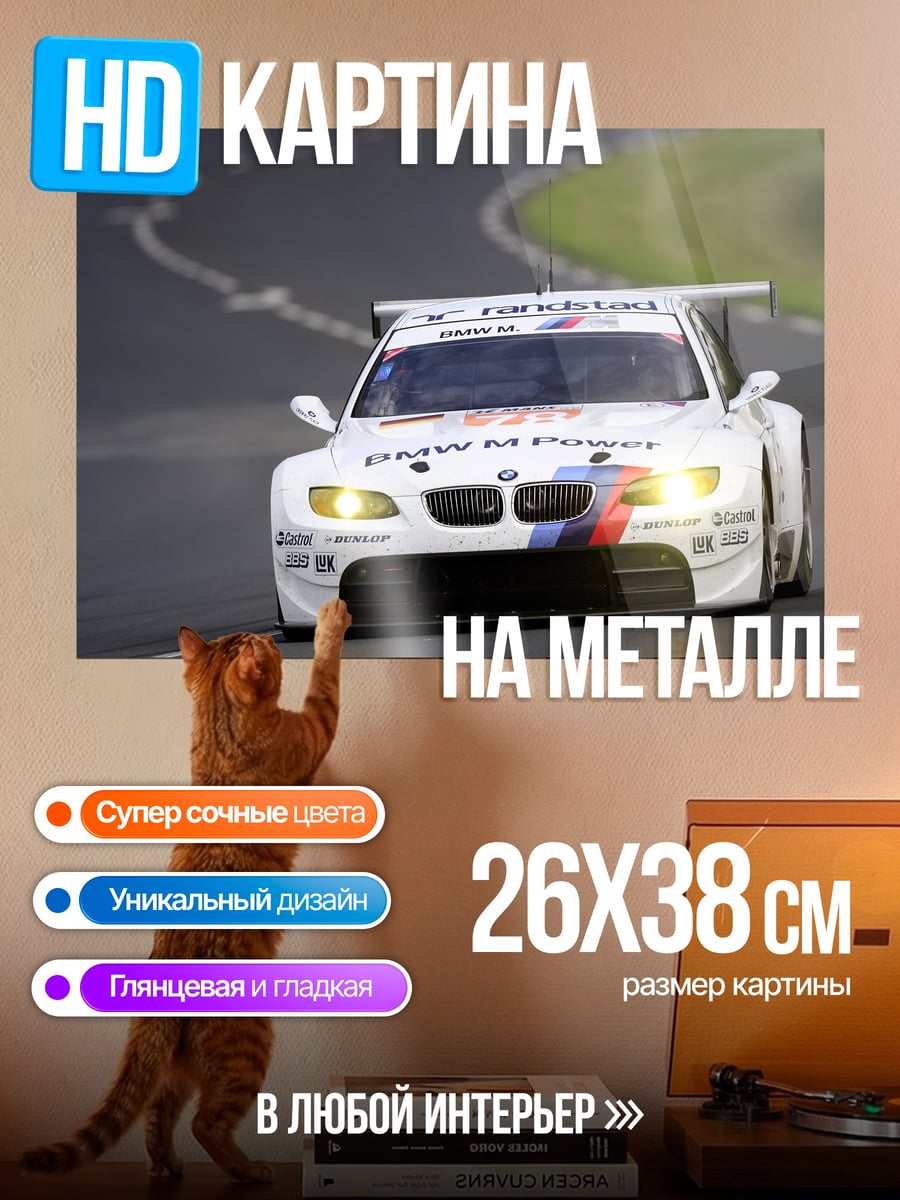 Картина на металле BMW M Power
