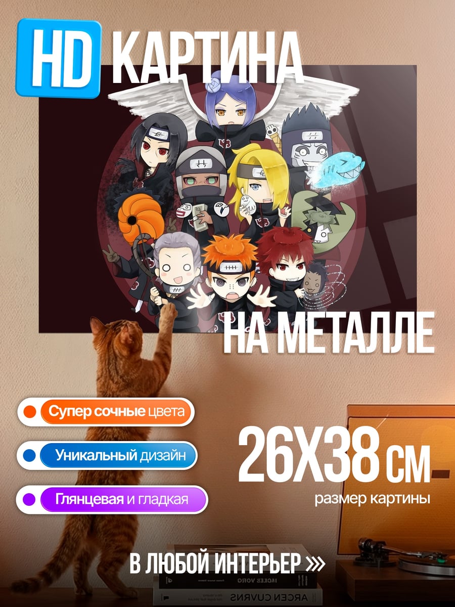 Картина на металле Аниме злодеи