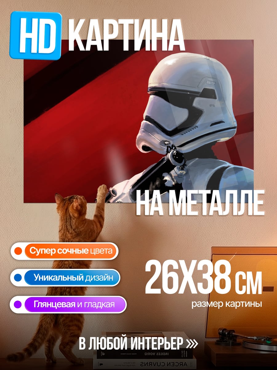 Картина на металле Штурмовик Первого Ордена