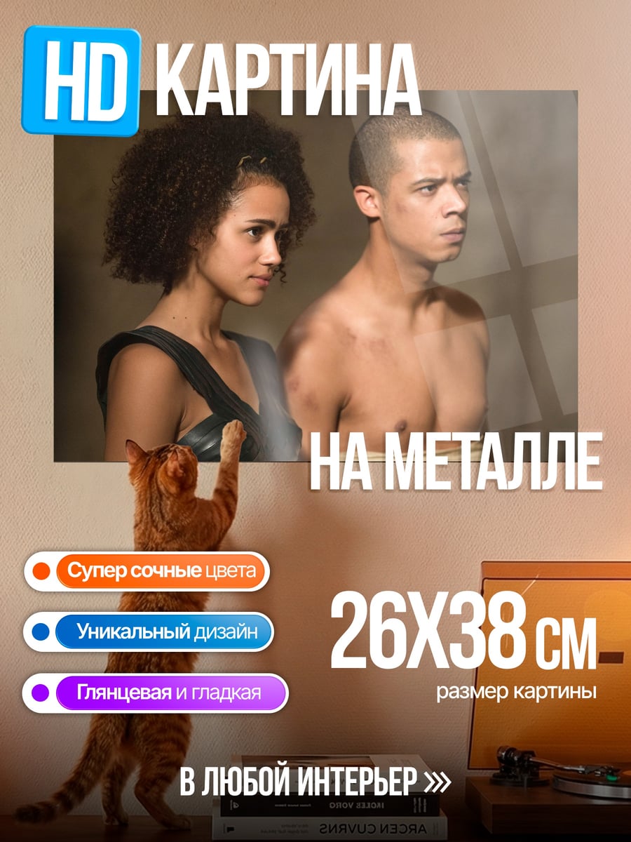 Картина на металле Пара из Бегущего по лабиринту