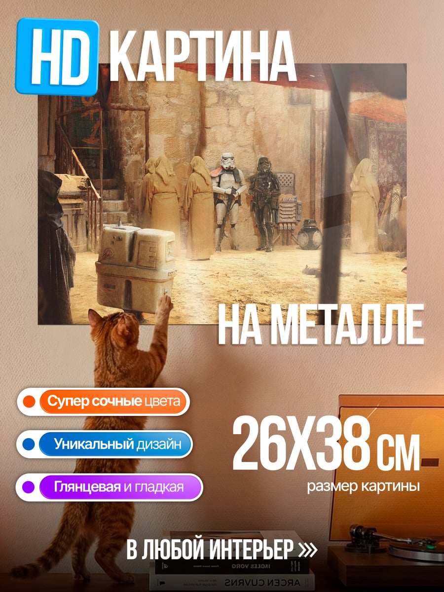 Картина на металле штурмовик на рынке