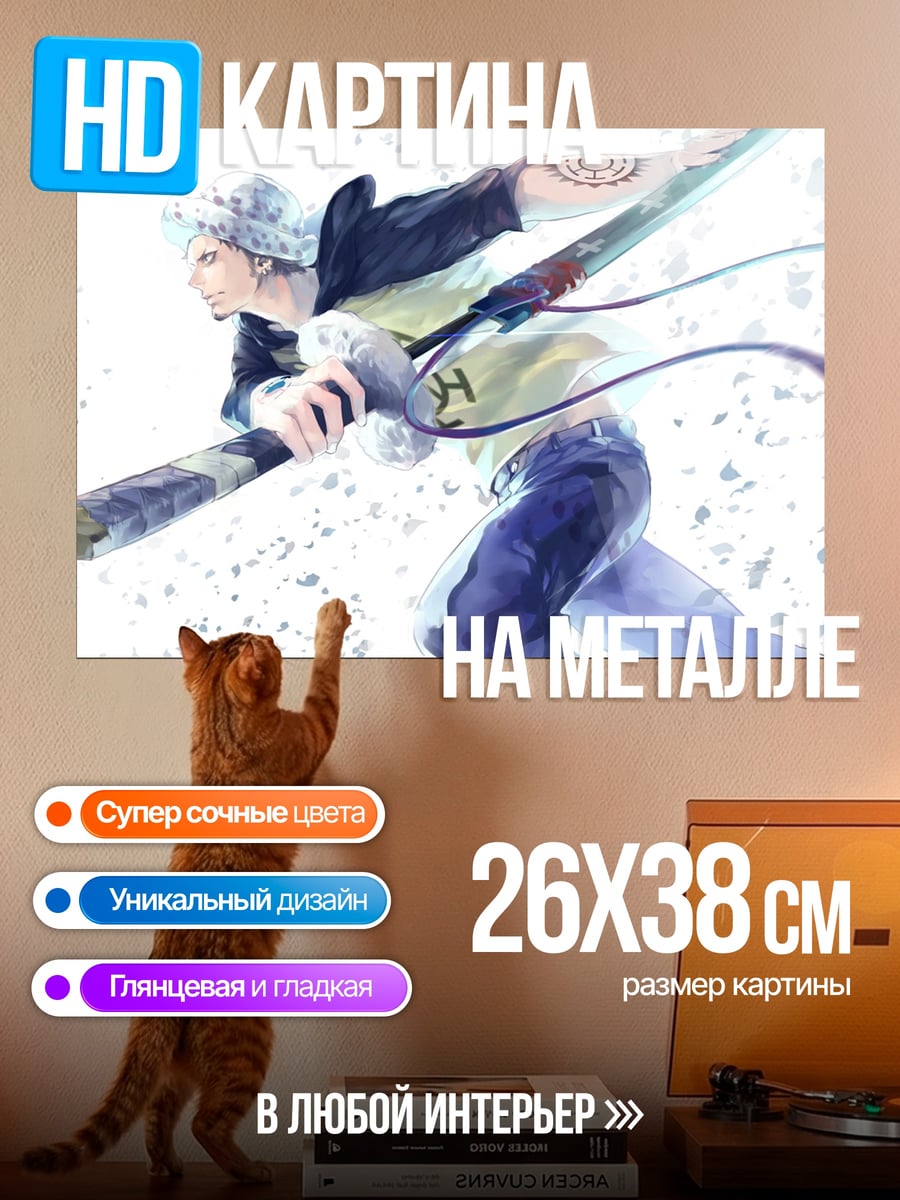 Картина на металле Трафальгар закон пират