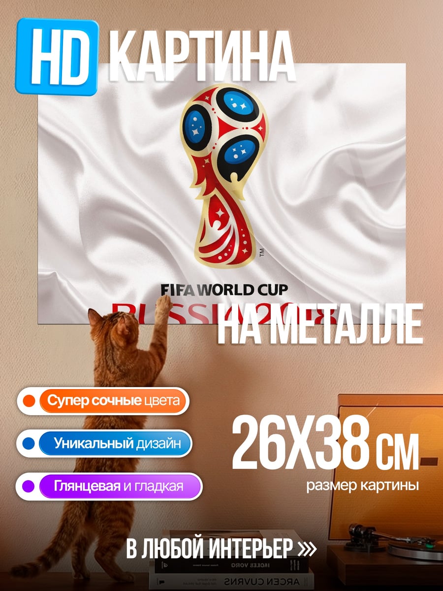 Картина на металле Кубок мира Россия 2018