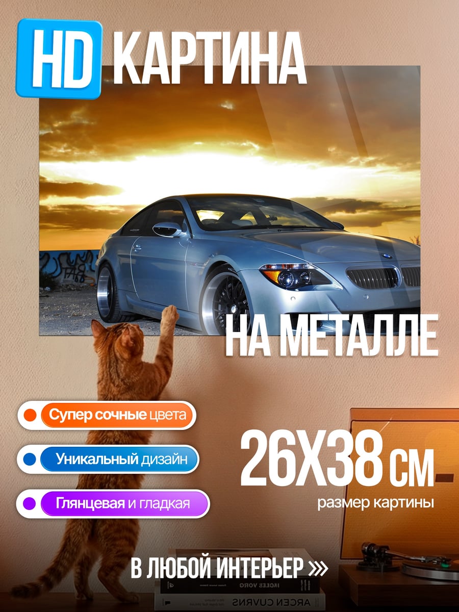 Картина на металле Спортивный BMW