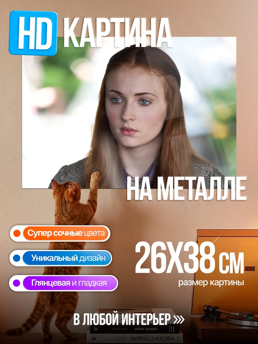 Картина на металле Санса Старк