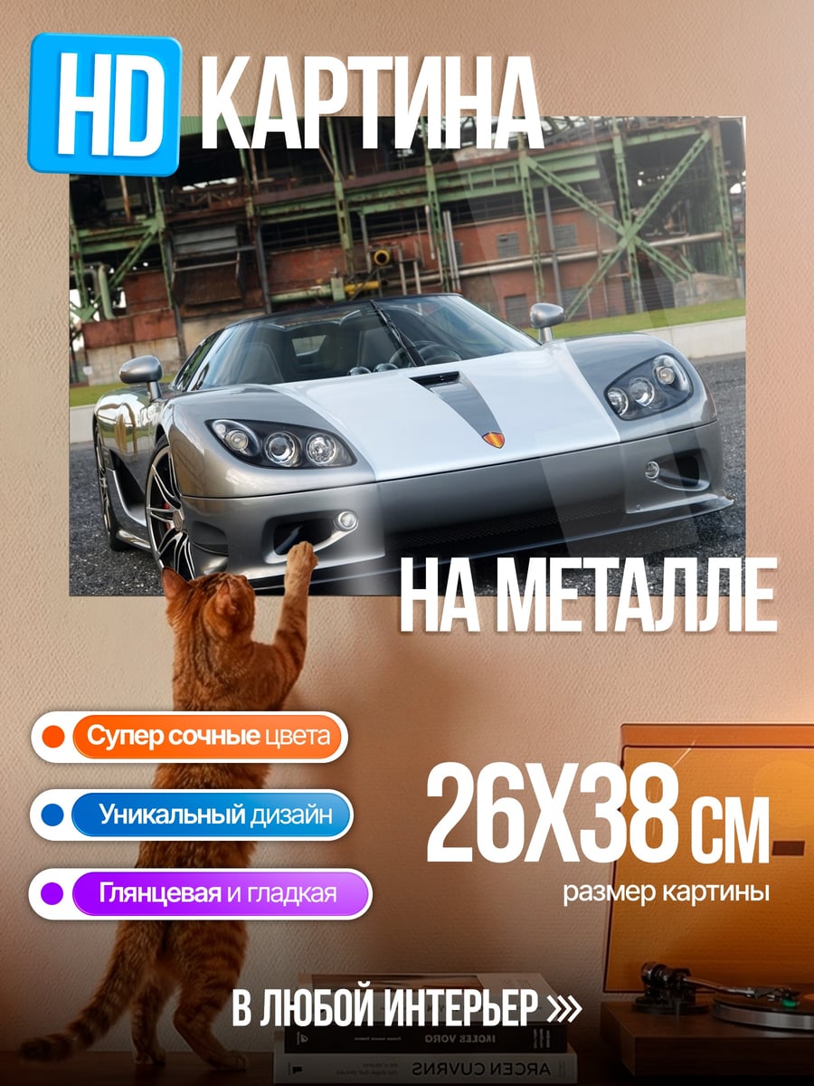 Картина на металле Koenigsegg CCXR