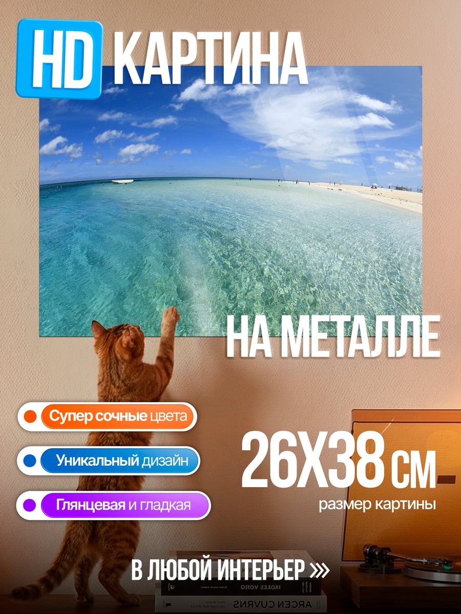 Картина на металле Тропический рай