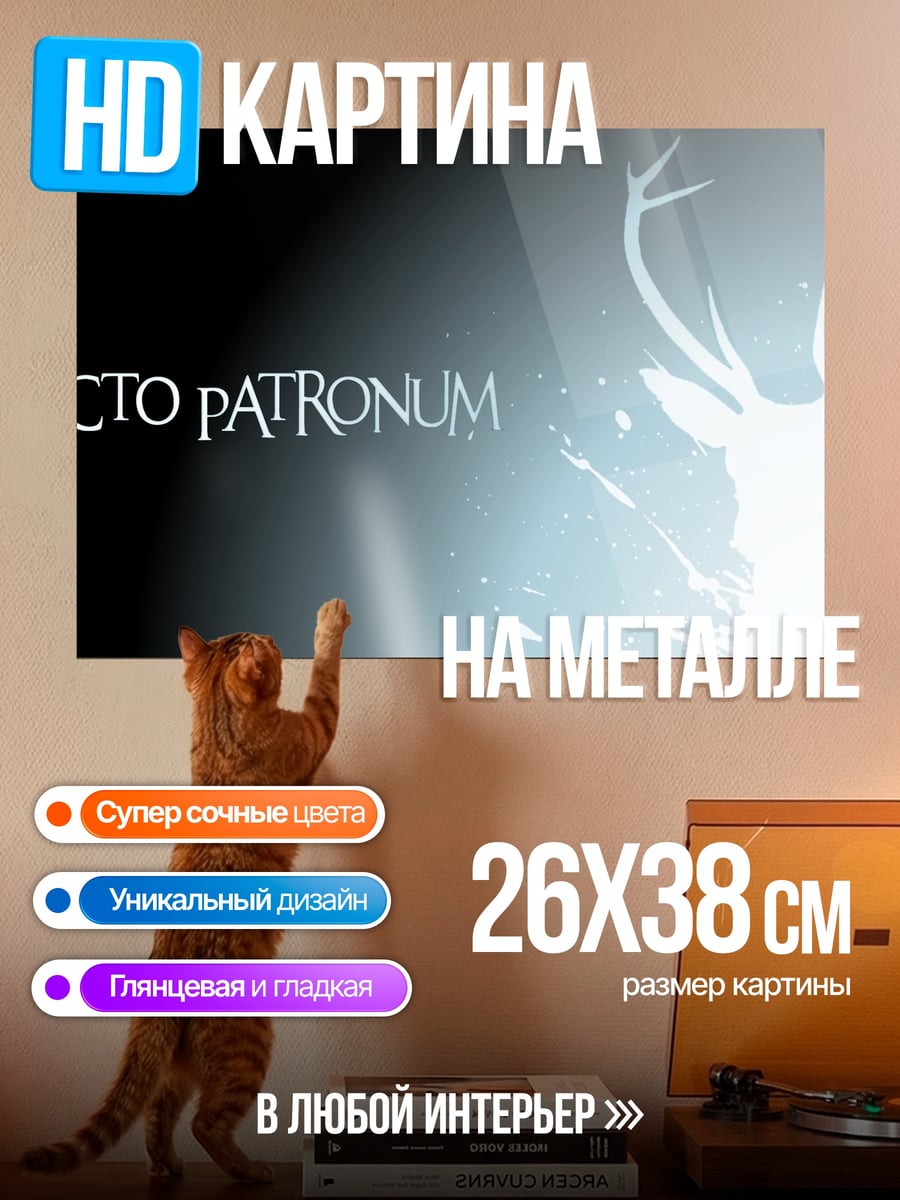 Картина на металле Экспекто Патронум
