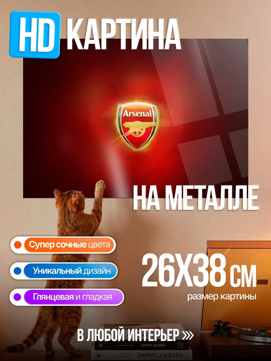 Картина на металле логотип Арсенал