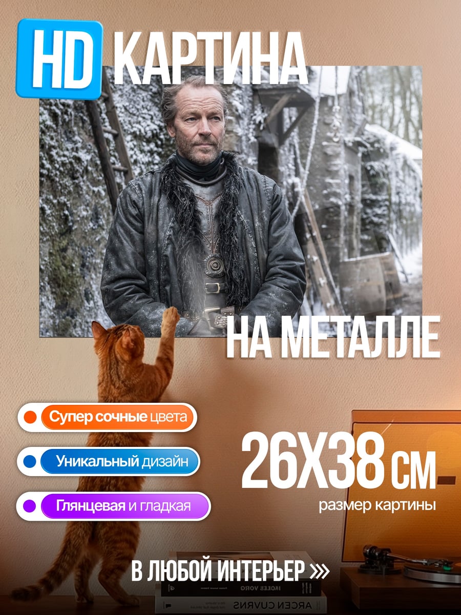 Картина на металле Северный человек