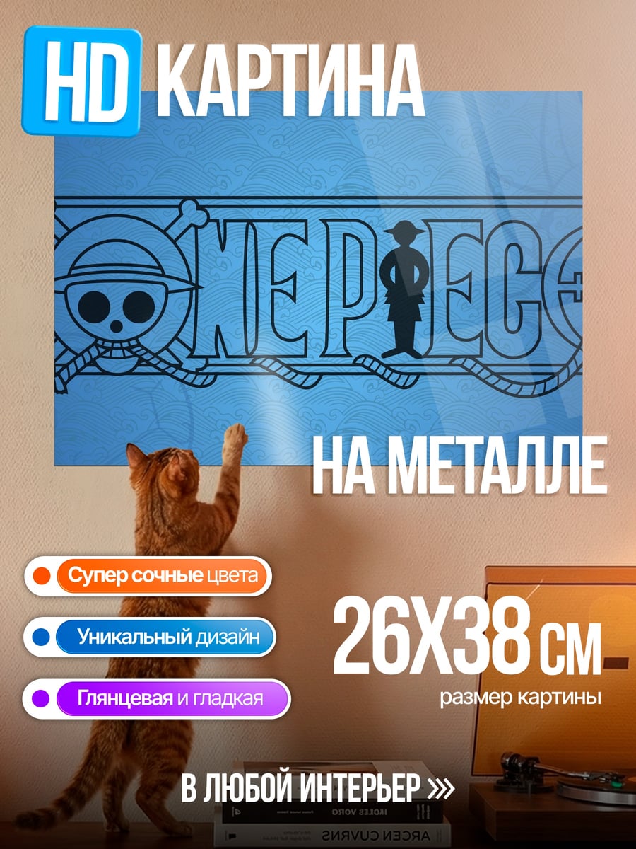 Картина на металле Логотип One Piece