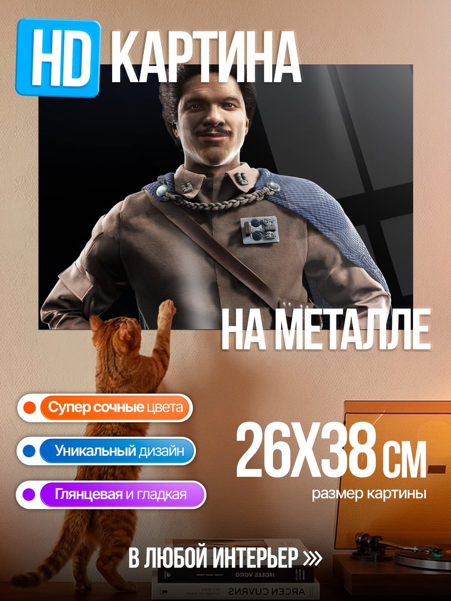 Картина на металле Лэндо Калриссиан