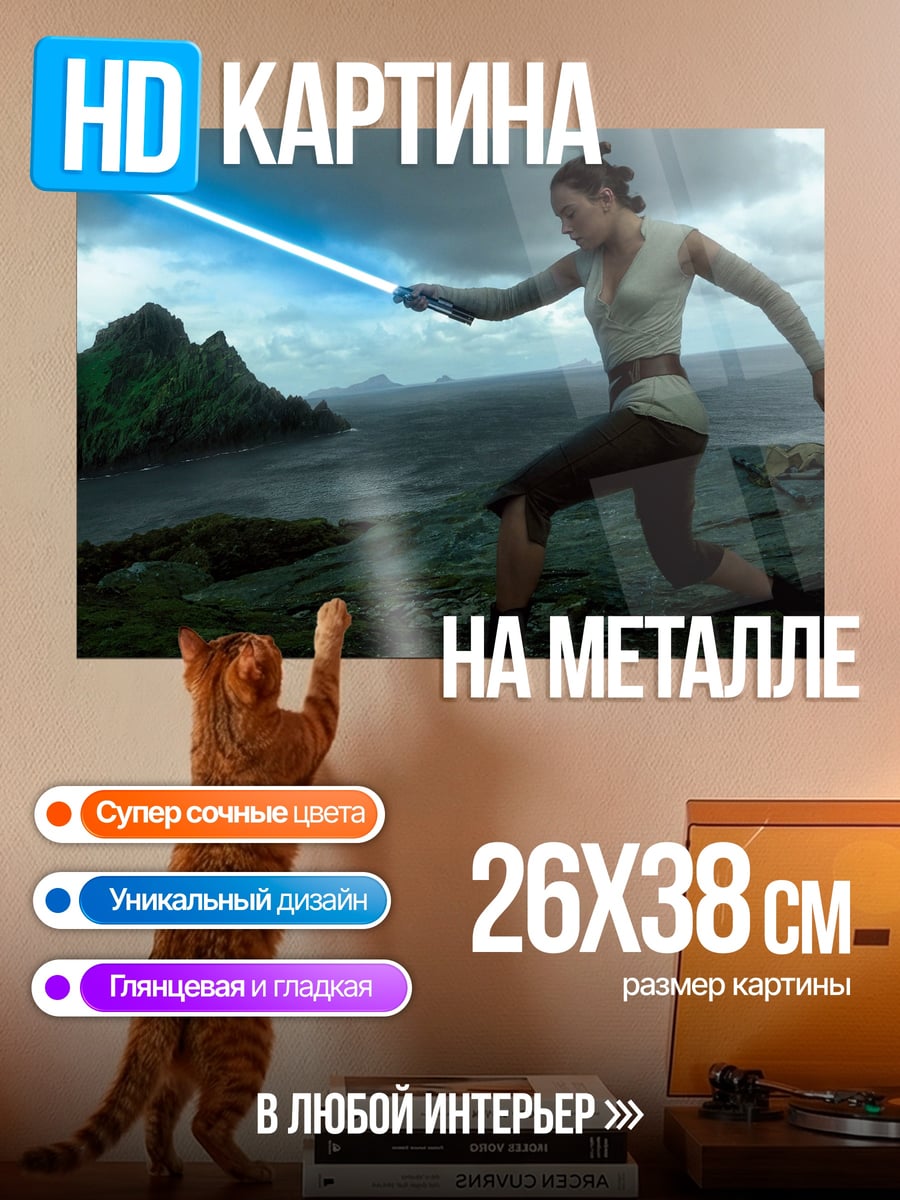 Картина на металле Рей в бою
