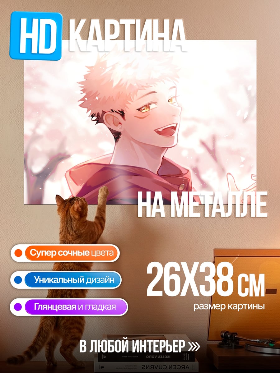 Картина на металле Итадори Юдзи