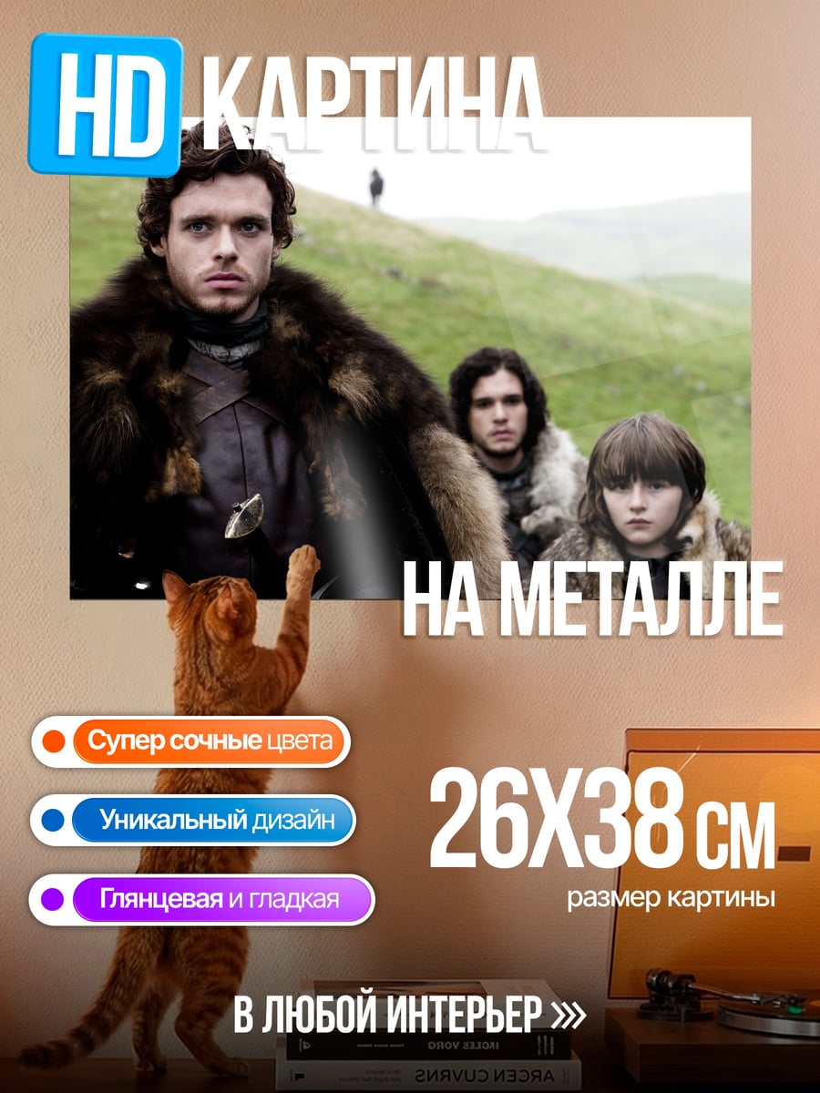 Картина на металле Герои Севера