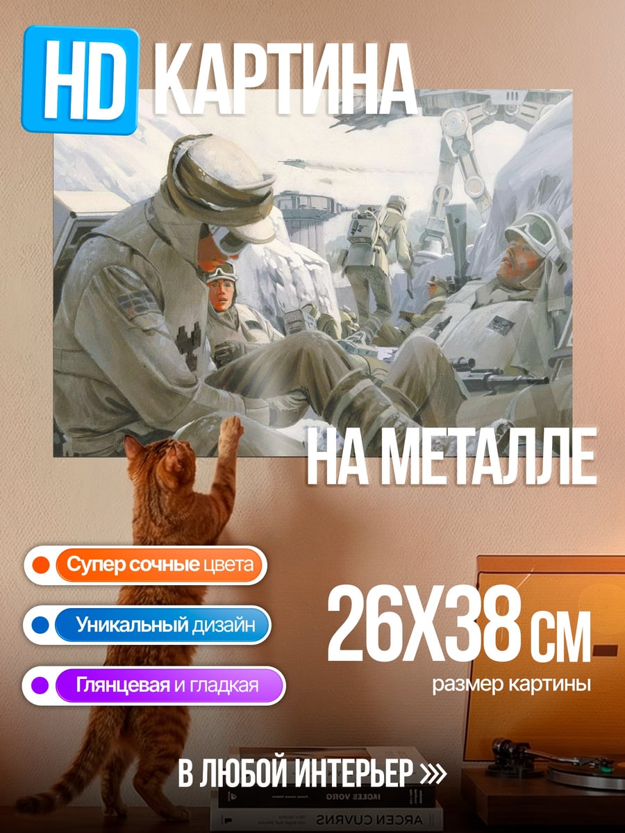 Картина на металле Звездные войны солдаты