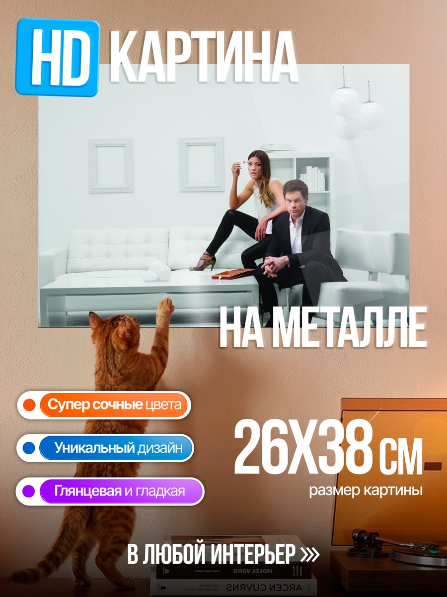 Картина на металле Минималистичная пара