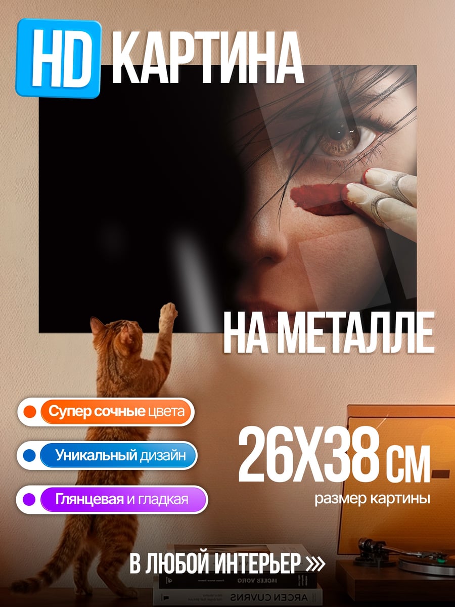 Картина на металле Алита боевой ангел