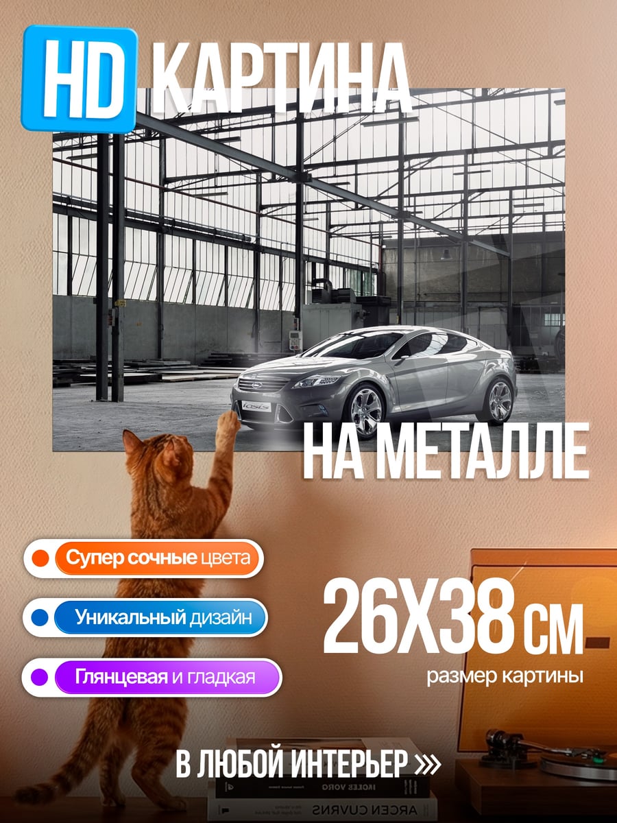 Картина на металле Спортивное купе