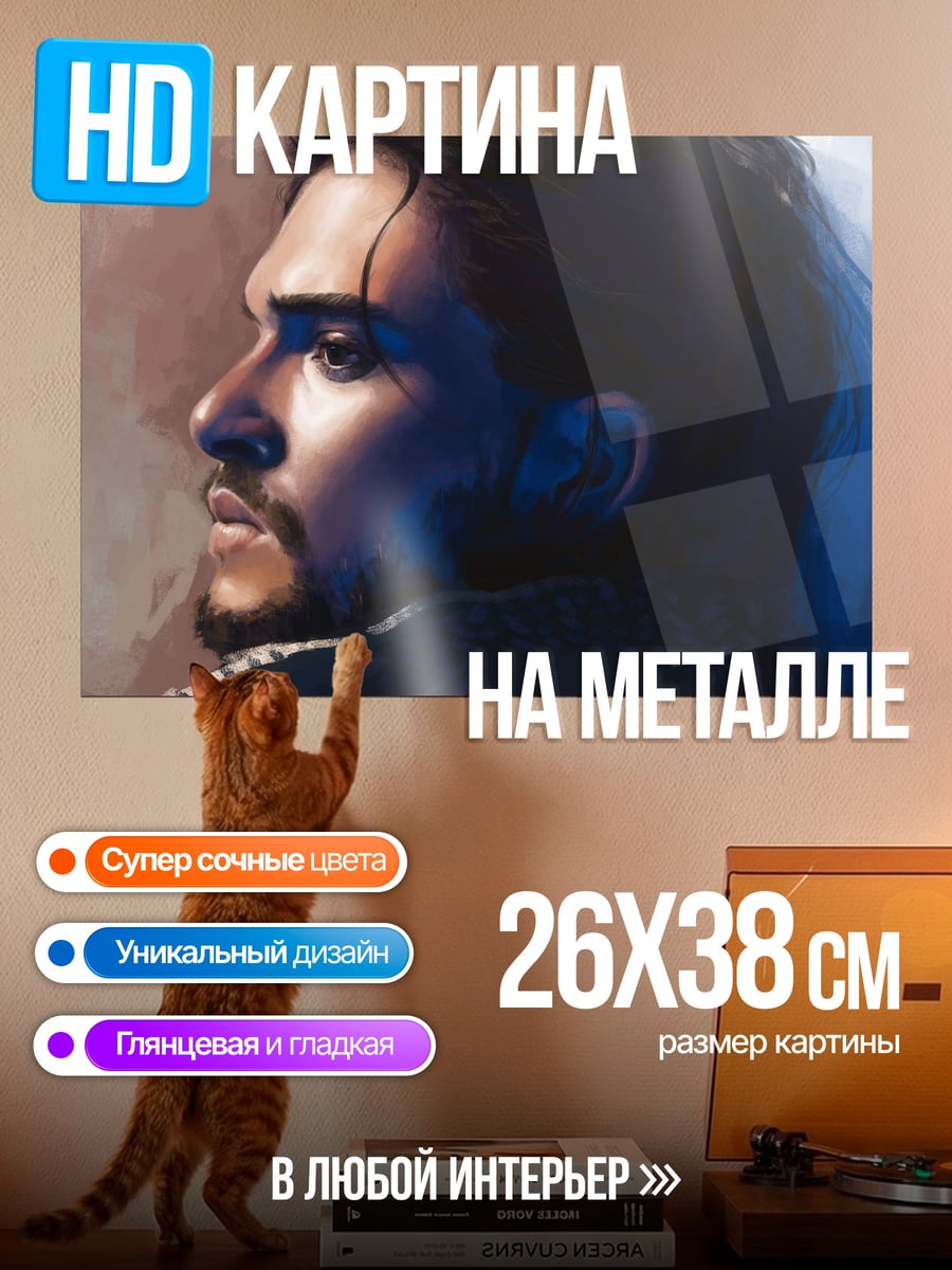 Картина на металле Джон Сноу