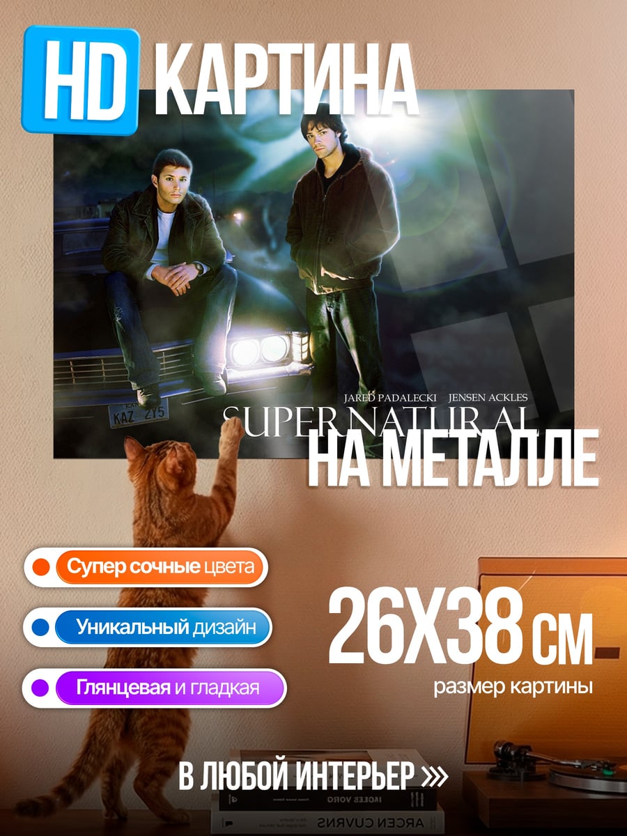 Картина на металле братья Винчестеры