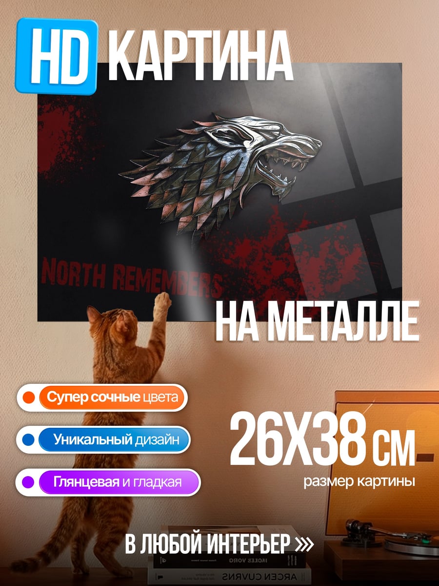 Картина на металле Голос Севера